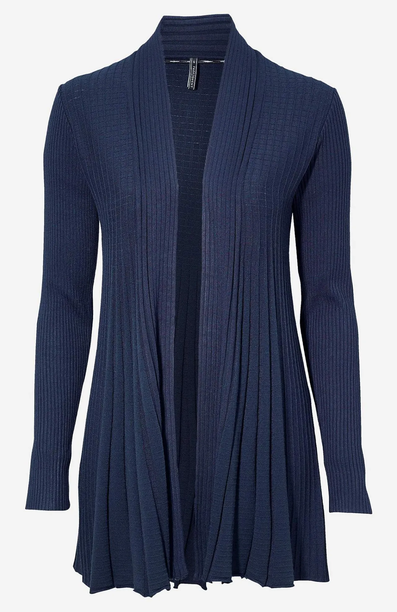 Clearance Lång, ribbad cardigan Claudisse Tröjor & Cardigans|Stickat