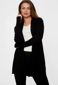 Best Lång, ribbad cardigan Claudisse Tröjor & Cardigans|Stickat