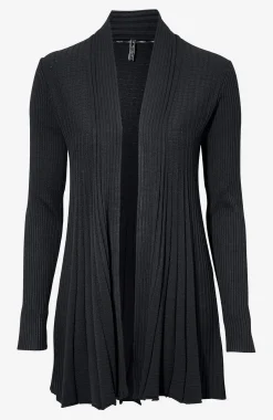 Online Lång, ribbad cardigan Claudisse Tröjor & Cardigans|Stickat