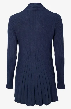 Online Lång, ribbad cardigan Claudisse Tröjor & Cardigans|Stickat
