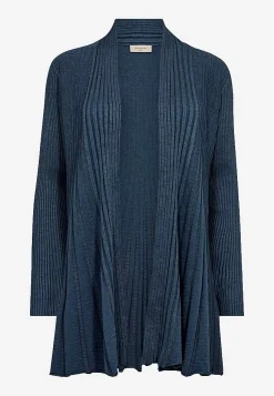 Online Lång, ribbad cardigan Claudisse Tröjor & Cardigans|Stickat