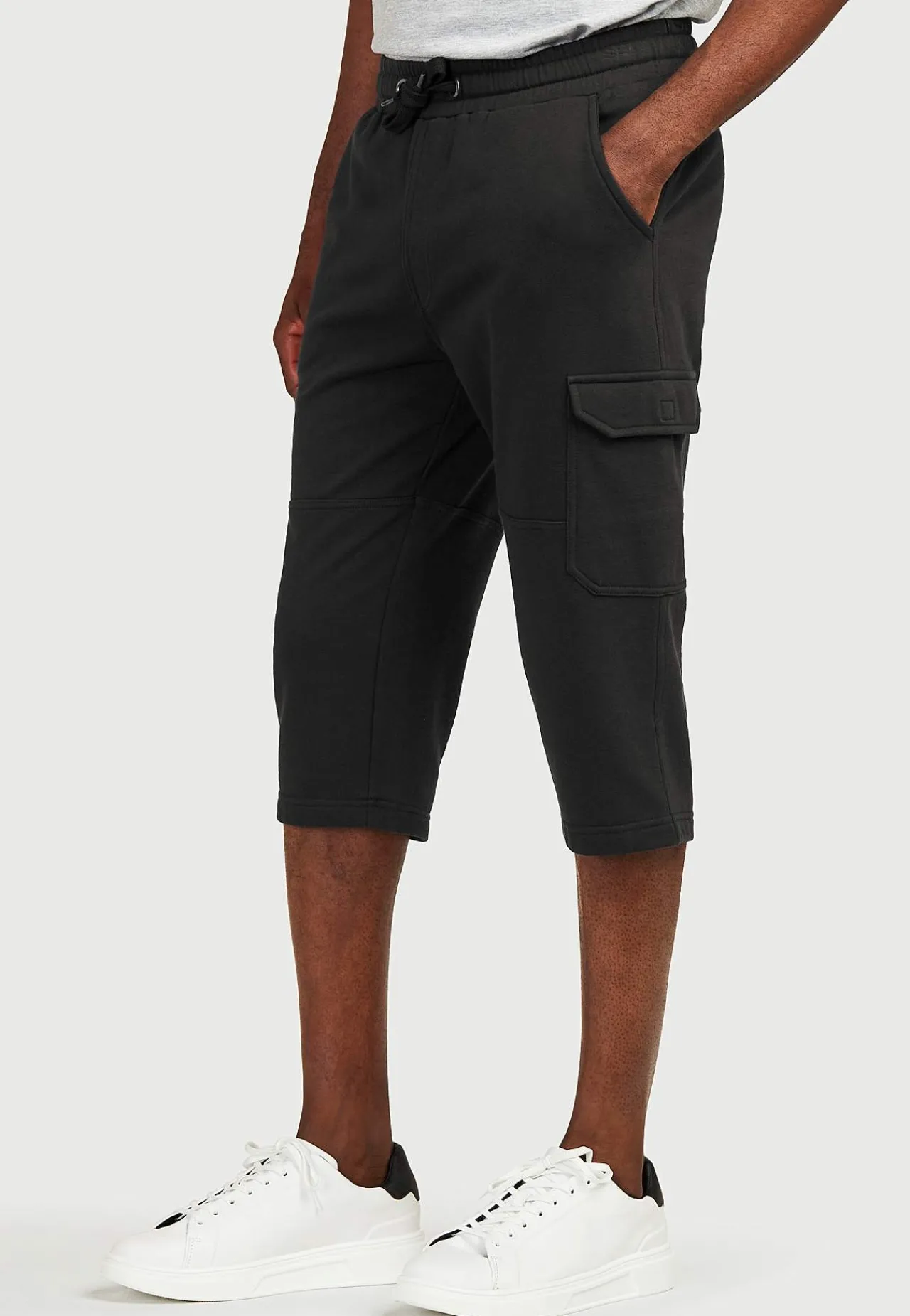 New Långa svettisshorts med cargofickor Sov- & Mysplagg|Shorts