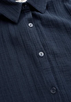 Outlet Långskjorta i krinklad bomull Toppar & T-Shirts|Skjortor & Blusar