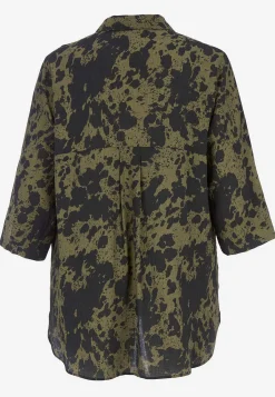 New Långskjorta med crepe-kvalitet Skjortor & Blusar|Plus Size