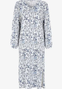 Outlet Långt, mönstrat nattlinne Plus Size|Sov- & Myskläder