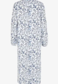 Outlet Långt, mönstrat nattlinne Plus Size|Sov- & Myskläder