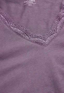 Clearance Långt nattlinne med spetskant Plus Size|Sov- & Myskläder