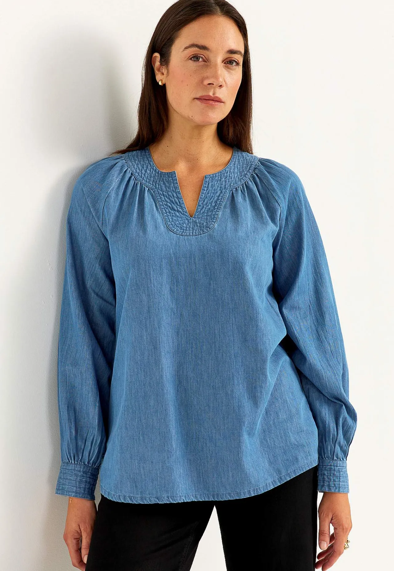 Clearance Lätt, luftig denimtunika Tunikor|Jeansplagg