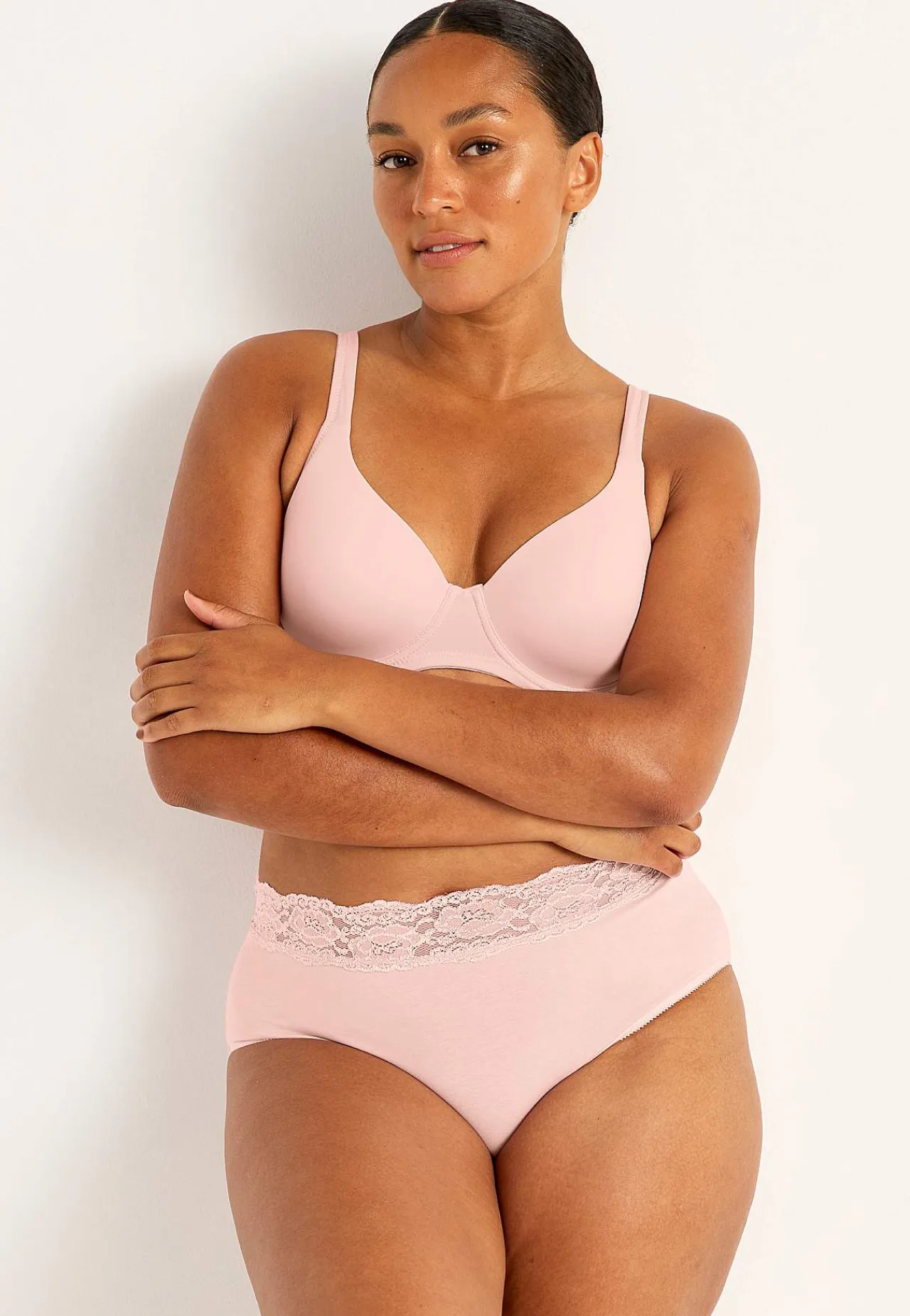 Discount Lätt vadderad t-shirt-bh Sara Basplagg|Plus Size