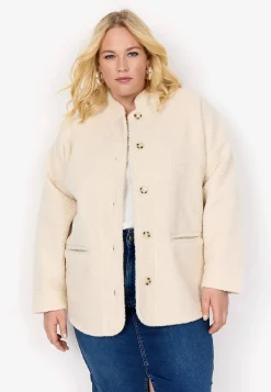 Online Mjuk, strukturvävd jacka Jackor & Kappor|Plus Size