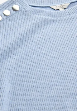 Sale Mjuk trikåtröja med knappar Beata Tröjor & Cardigans|Stickat