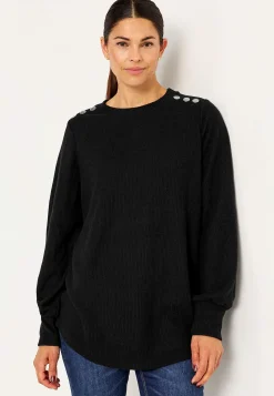 New Mjuk trikåtröja med knappar Beata Tröjor & Cardigans|Stickat
