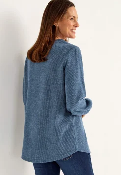 Discount Mjuk trikåtröja med knappar Beata Tröjor & Cardigans|Stickat