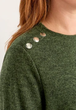 Clearance Mjuk trikåtröja med knappar Beata Tröjor & Cardigans|Stickat