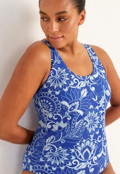 Online Mönstrad baddräkt Badkläder|Plus Size