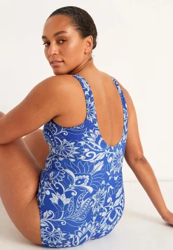 Online Mönstrad baddräkt Badkläder|Plus Size