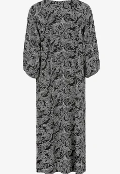 Sale Mönstrad klänning med knappar Klänningar & Kjolar|Plus Size