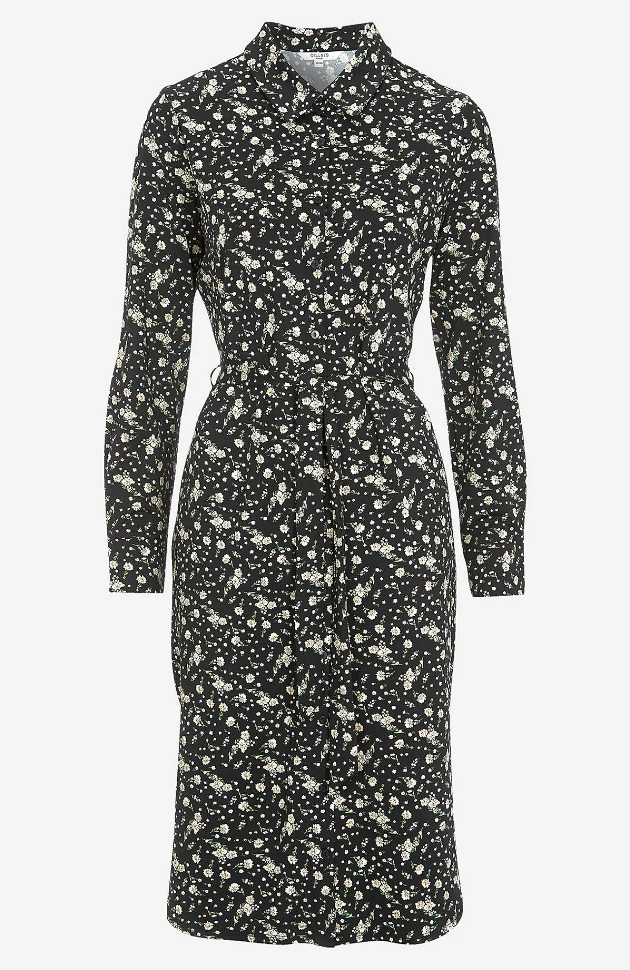 Clearance Mönstrad skjortklänning Klänningar & Kjolar|Plus Size