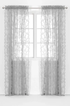 Clearance Mönstrad spetsgardin 2-pack Gardiner|Flerpack