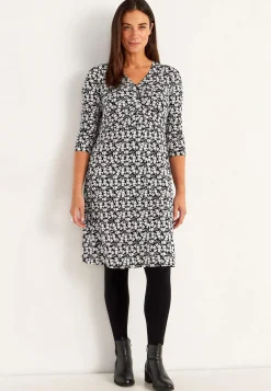 Best Mönstrad trikåklänning Klänningar & Kjolar|Plus Size