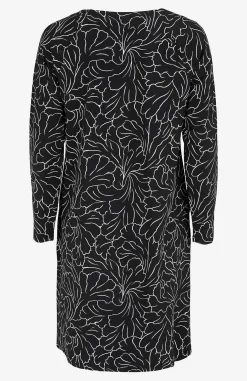 Online Mönstrad trikåklänning med fickor Klänningar & Kjolar|Plus Size