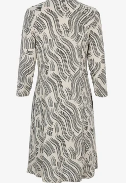 Hot Mönstrad trikåklänning med fickor Klänningar & Kjolar|Plus Size