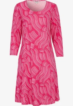 Hot Mönstrad trikåklänning med fickor Klänningar & Kjolar|Plus Size