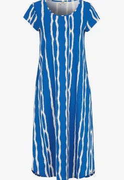 Hot Mönstrad trikåklänning med fickor Klänningar & Kjolar|Plus Size