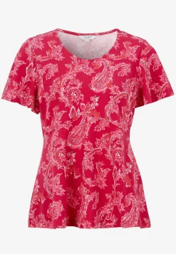 Hot Mönstrad trikåtopp Toppar & T-Shirts|Plus Size