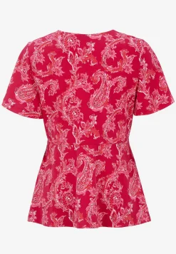 Hot Mönstrad trikåtopp Toppar & T-Shirts|Plus Size
