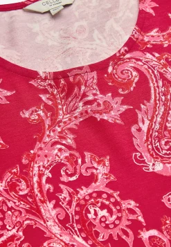 Hot Mönstrad trikåtopp Toppar & T-Shirts|Plus Size
