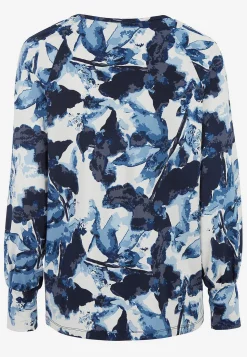 Discount Mönstrad trikåtopp med breda muddar Toppar & T-Shirts|Plus Size