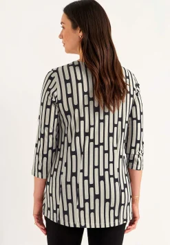 Hot Mönstrad trikåtunika Tunikor|Plus Size