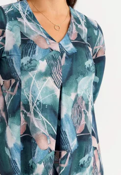 Discount Mönstrad trikåtunika Tunikor|Plus Size