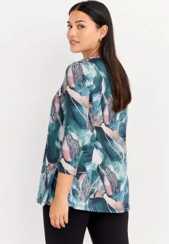 Discount Mönstrad trikåtunika Tunikor|Plus Size