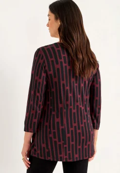 Discount Mönstrad trikåtunika Tunikor|Plus Size