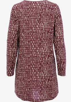 Outlet Mönstrad trikåtunika med fickor Tröjor & Cardigans|Tunikor