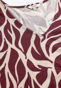 Outlet Mönstrad trikåtunika med fickor Tunikor|Plus Size