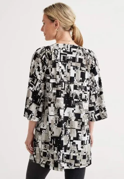 Mönstrad tunika Tunikor|Plus Size