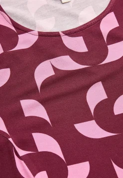 Outlet Mönstrad tunika med fickor Tunikor|Plus Size