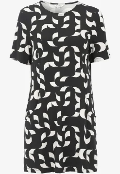 Online Mönstrad tunika med fickor Tunikor|Plus Size