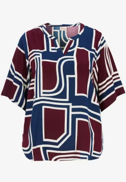 Best Mönstrad viskosblus Toppar & T-Shirts|Skjortor & Blusar