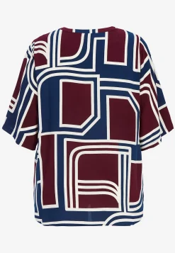Best Mönstrad viskosblus Toppar & T-Shirts|Skjortor & Blusar