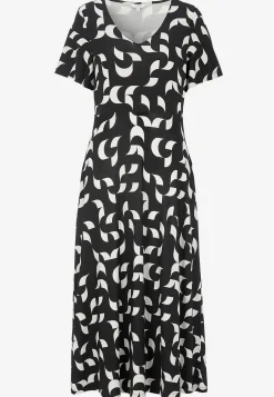 Clearance Mönstrad viskosklänning Klänningar & Kjolar|Plus Size
