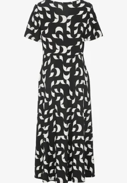 Clearance Mönstrad viskosklänning Klänningar & Kjolar|Plus Size