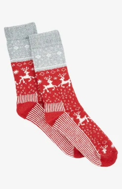 Sale Mönstrade strumpor i ullmix Strumpor & Strumpbyxor|Julklappstips