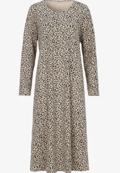 Mönstrat, långt nattlinne Plus Size|Sov- & Myskläder