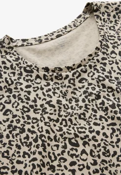 Discount Mönstrat nattlinne i bomull Plus Size|Sov- & Myskläder