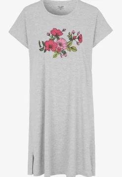 Discount Mönstrat nattlinne i bomull Plus Size|Sov- & Myskläder