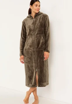 New Morgonrock i fleece Plus Size|Sov- & Myskläder